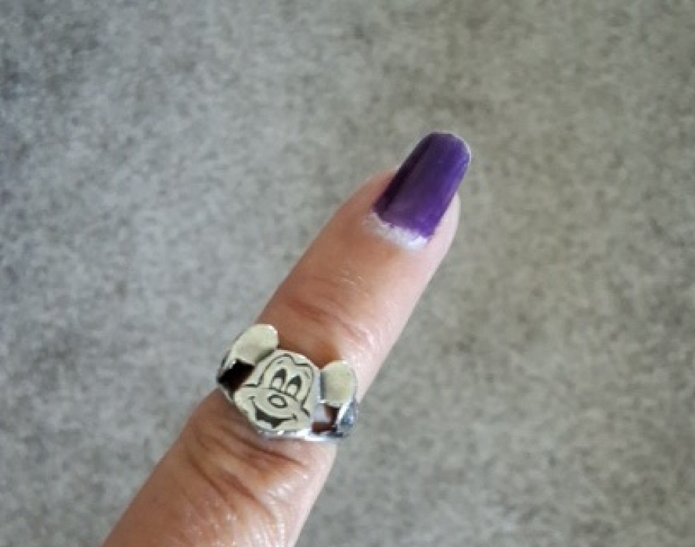 Disney Silver Mickey Mouse Ring
